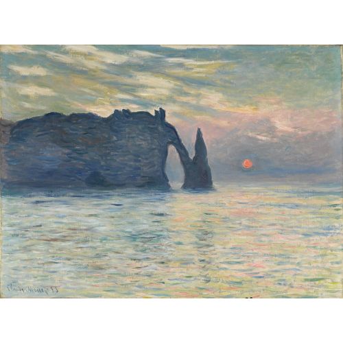 Claude Monet, Etretat, Sunset Claude Monet, Etretat, Sunset
