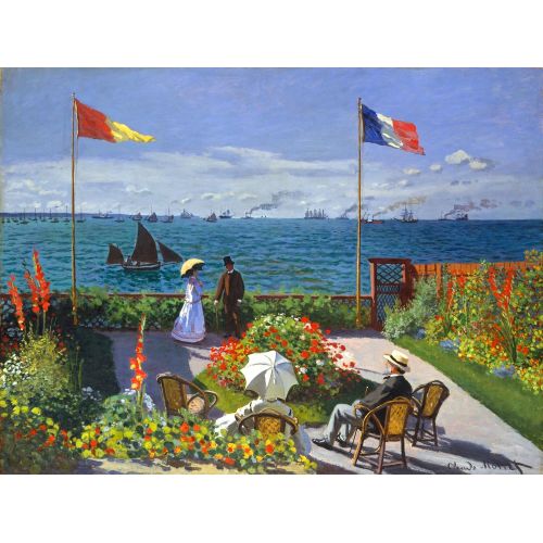 Claude Monet, Garden At Sainte Adresse Claude Monet, Garden At Sainte Adresse