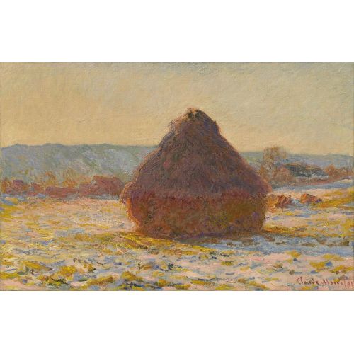 Claude Monet, Haystack In The Sunlight, Snow Effect Claude Monet, Haystack In The Sunlight, Snow Effect