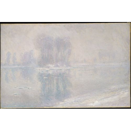 Claude Monet, Buz Parçaları, Sisli Sabah Claude Monet, Buz Parçaları, Sisli Sabah