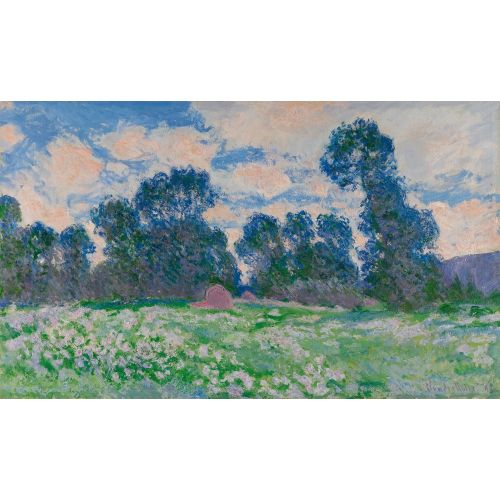 Claude Monet, Çayır Ve Bulutlu Gökyüzü Claude Monet, Çayır Ve Bulutlu Gökyüzü