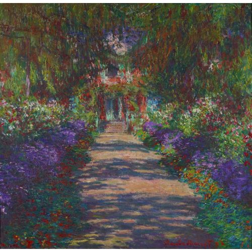 Claude Monet, Pathway In Monets Garden At Giverny Impressionism Claude Monet, Pathway In Monets Garden At Giverny Impressionism Art Movements Claude Monet, Pathway in Monets Garden at