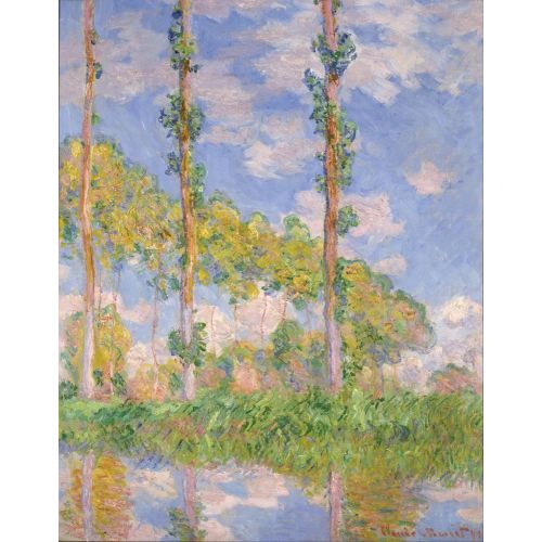 Claude Monet, Poplars In The Sun Claude Monet, Poplars In The Sun