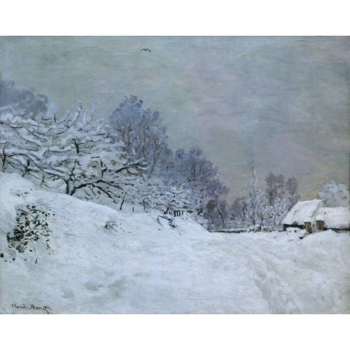 Claude Monet, The Road In Front Of Saint-Simeon Farm In Winter Impressionism Claude Monet, The Road In Front Of Saint-Simeon Farm In Winter Impressionism Art Movements Claude Monet, The Road in Front of