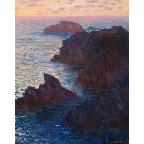 Claude Monet, Belle-Ile, Port-Domois'de Kayalar Claude Monet, Belle-Ile, Port-Domois'de Kayalar