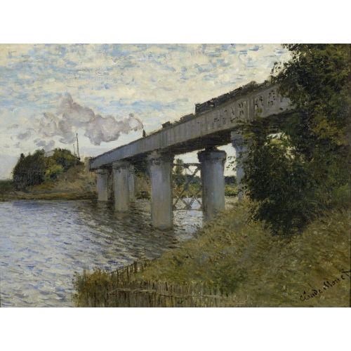 Claude Monet, Argenteuil'daki Tren Yolu Köprüsü Claude Monet, Argenteuil'daki Tren Yolu Köprüsü