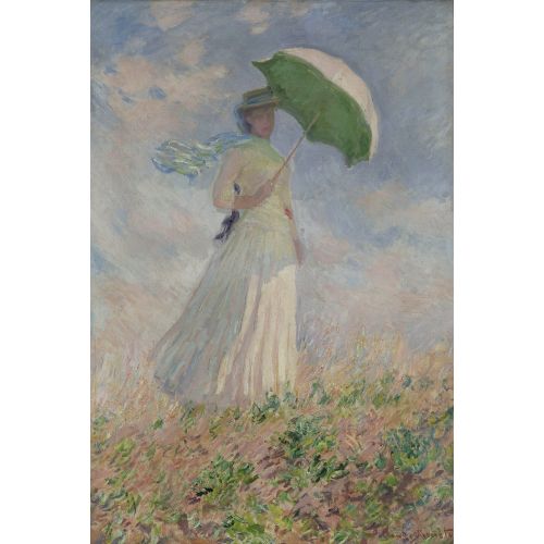 Claude Monet, Woman With A Parasol, Facing Right Impressionism Art Movements Claude Monet, Woman with a Parasol, Facing