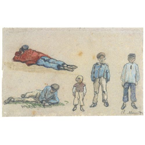 Claude Monet, Beş Erkek Çocuğun Çalışması