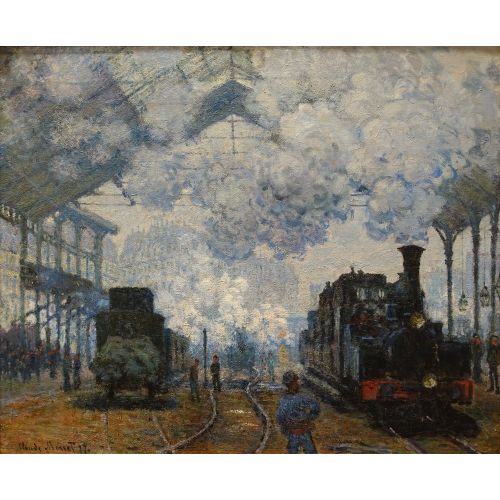Claude Monet, The Gare Saint Lazare, Arrival Of A Train Impressionism Art Movements Claude Monet, The Gare Saint Lazare, Arrival