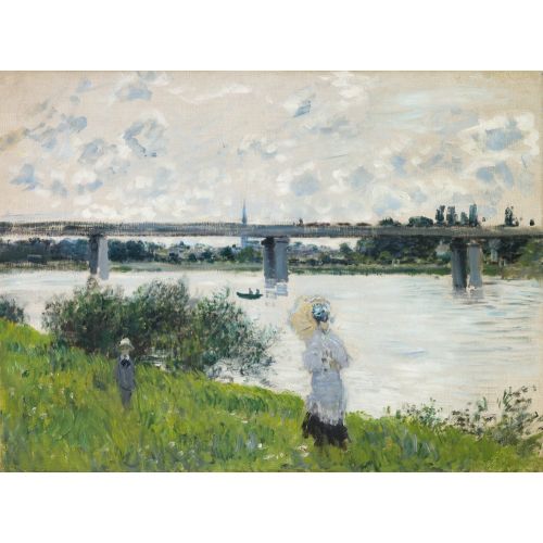 Claude Monet, Demiryolu Köprüsü İle Gezinti Yolu, Argenteuil Claude Monet, Demiryolu Köprüsü İle Gezinti Yolu, Argenteuil