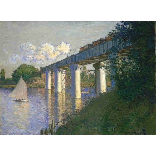 Claude Monet, Argenteuil'deki Demiryolu Köprüsü Claude Monet, Argenteuil'deki Demiryolu Köprüsü