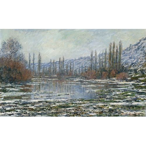 Claude Monet, The Thaw At Vetheuil Claude Monet, The Thaw At Vetheuil