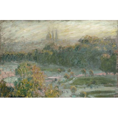 Claude Monet, The Tuileries Study 1876 Claude Monet, The Tuileries Study 1876