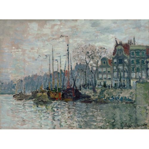 Claude Monet, View Of The Prins Hendrikkade And The Kromme Waal In Amsterdam