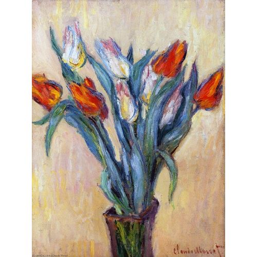 Claude Monet, Vase Of Tulips Claude Monet, Vase Of Tulips