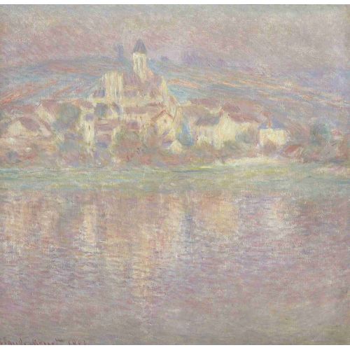 Claude Monet, Vetheuil, At Sunset Claude Monet, Vetheuil, At Sunset