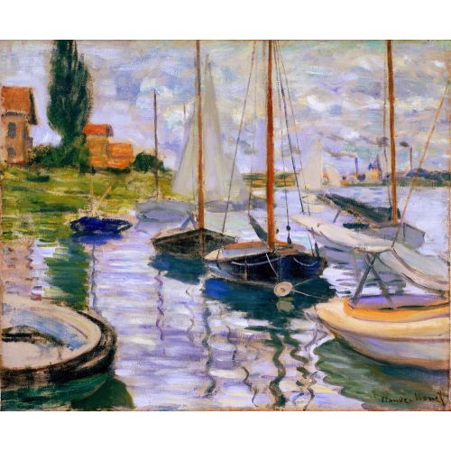 Claude Monet, Voiliers Sur La Seine
