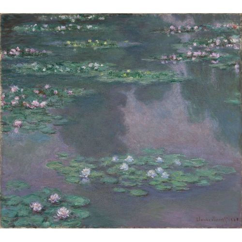 Claude Monet, Water Lilies And Agapanthus Claude Monet, Water Lilies And Agapanthus