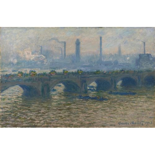 Claude Monet, Waterloo Bridge, Gray Weather Claude Monet, Waterloo Bridge, Gray Weather