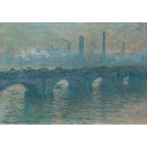Claude Monet, Waterloo Bridge, Gray Weather Claude Monet, Waterloo Bridge, Gray Weather