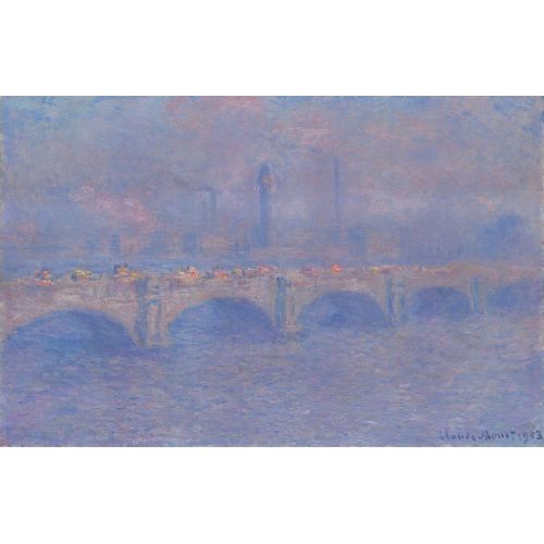 Claude Monet, Waterloo Bridge, Sunlight Effect