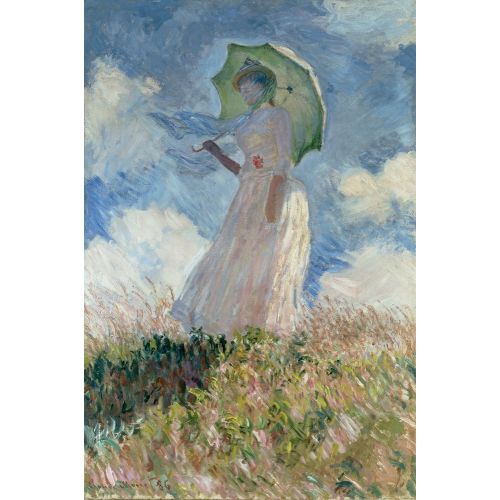 Claude Monet, Woman With Parasol Turned To The Left Impressionism Art Movements Claude Monet, Woman with Parasol Turned to the