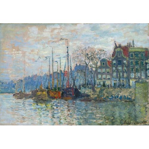Claude Monet, Zaandam The Dike 1874 Claude Monet, Zaandam The Dike 1874