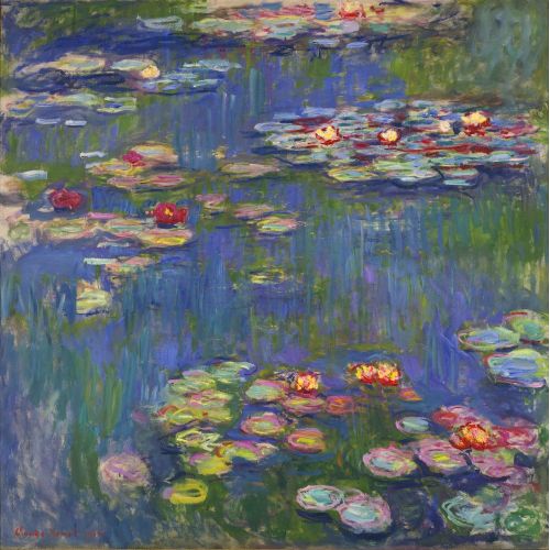 Claude Monet Water Lilies Impressionism Art Movements Claude Monet, Water Lilies, Canvas Print, Oil Painting Replica and High