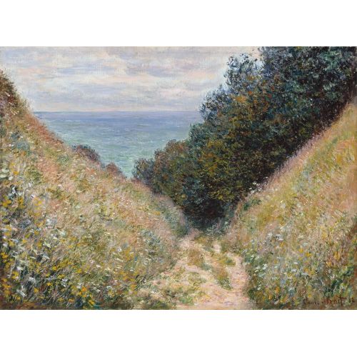 Claude Monet, La Cavee, Pourville'deki Yol Claude Monet, La Cavee, Pourville'deki Yol