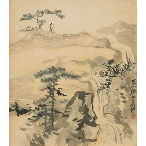 Daqian Zhang, Şelale İle İlgilenen Bilgin Daqian Zhang, Şelale İle İlgilenen Bilgin