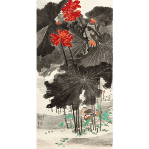 Daqian Zhang, Lotus Ve Mandarin Ördekler