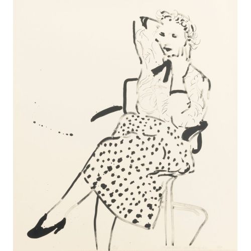 David Hockney, Celia In A Polka David Hockney, Celia In A Polka