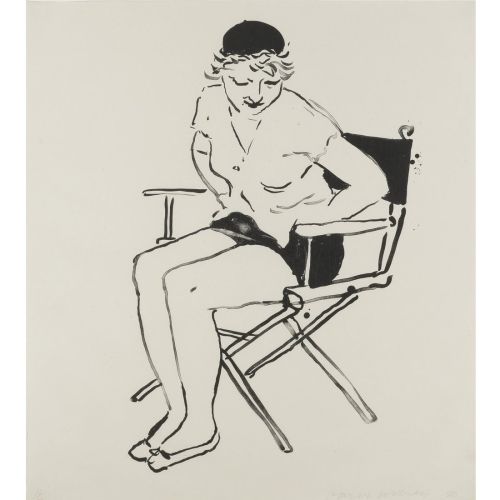 David Hockney, Celia In The Director's Chair David Hockney, Celia In The Director's Chair
