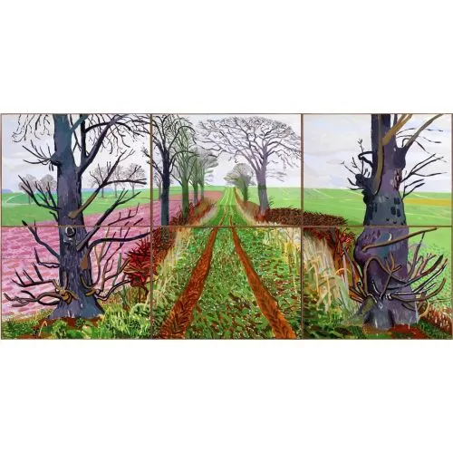 David Hockney, A Closer Winter Tunnel, February March