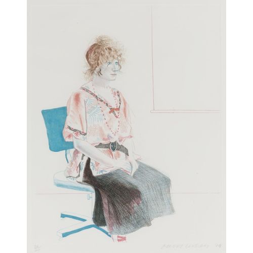 David Hockney, Celia Seated On An Office Chair David Hockney, Celia Seated On An Office Chair