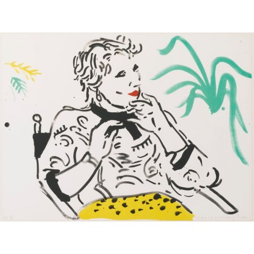 David Hockney, Celia With Green Plant David Hockney, Celia With Green Plant