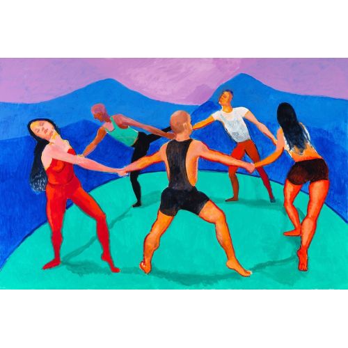 David Hockney, Dancers 3 David Hockney, Dancers 3