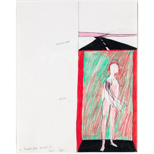 David Hockney, Drawing Of A Pool And Towel David Hockney, Drawing Of A Pool And Towel