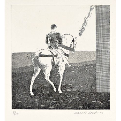 David Hockney, Etching Rapunzel David Hockney, Etching Rapunzel