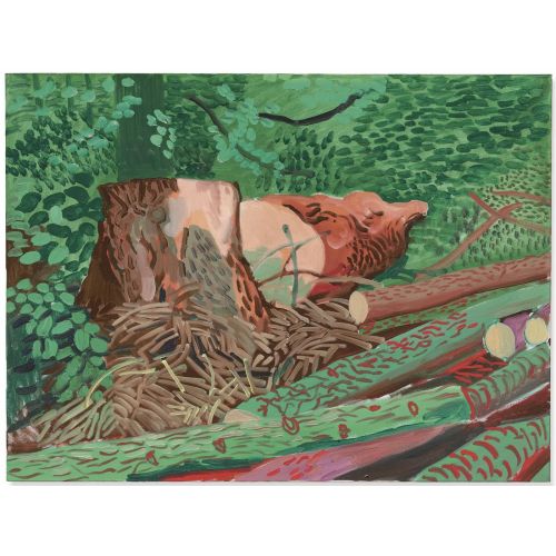 David Hockney, Felled Totem David Hockney, Felled Totem