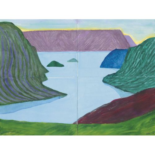 David Hockney, Fjord, Kamoyvaer David Hockney, Fjord, Kamoyvaer