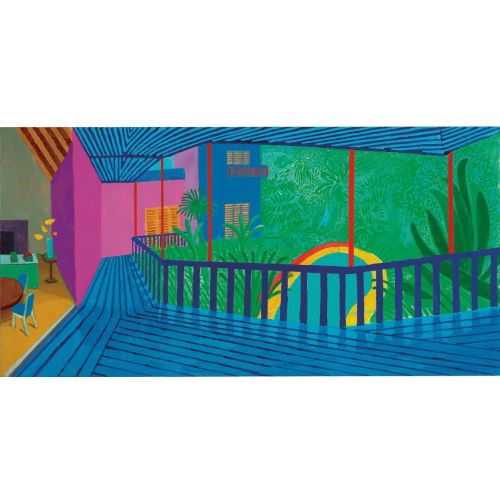 David Hockney, Mavi Teraslı Bahçe