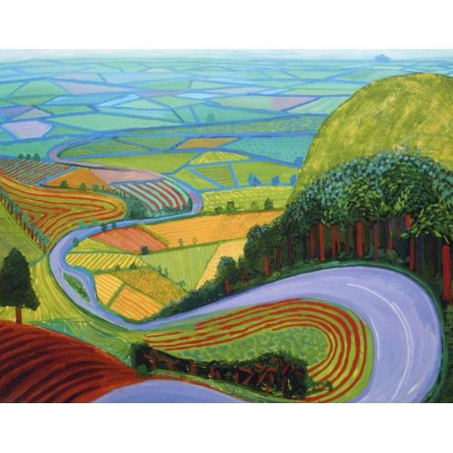 David Hockney, Garrowby Hill David Hockney, Garrowby Hill