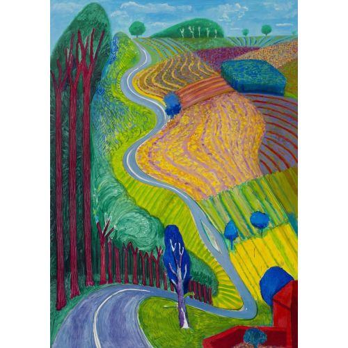 David Hockney, Going Up Garrowby Hill Pop Art Art Movements David Hockney, Going up Garrowby HillThe subject of the work is David