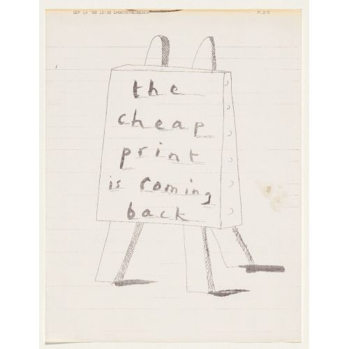 David Hockney, A Message From David At The Beach