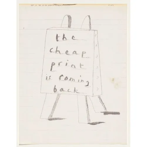David Hockney, A Message From David At The Beach