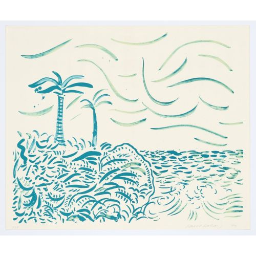 David Hockney, Green Bora Bora 1980