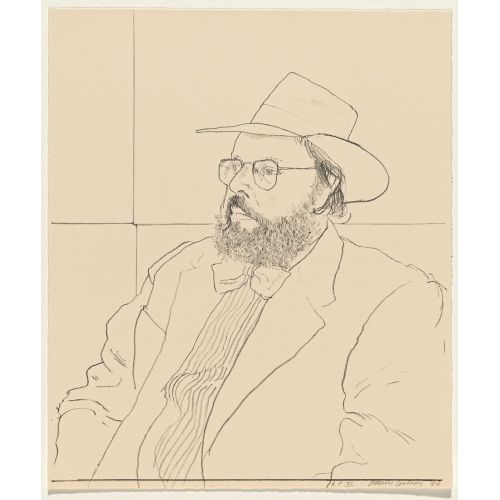 David Hockney, Henry Geldzahler With Hat David Hockney, Henry Geldzahler With Hat