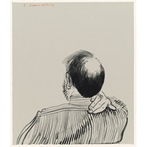 David Hockney, Henry With Bald Patch In The Middle Of His Head David Hockney, Henry With Bald Patch In The Middle Of His Head