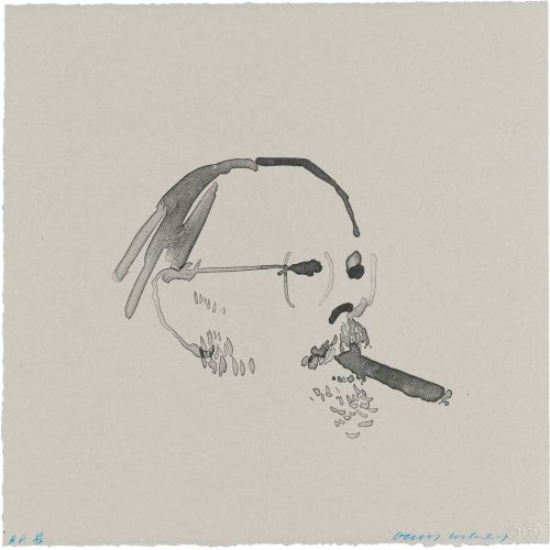 David Hockney, Henry With Cigar 1976 David Hockney, Henry With Cigar 1976